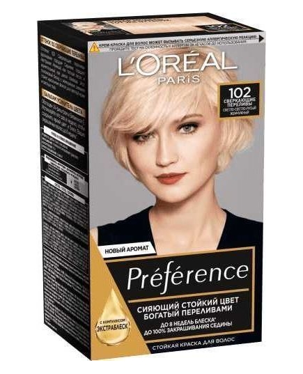 Краска для волос L'Oreal Paris Preference 102 Сверкающие Переливы (3600521410394)