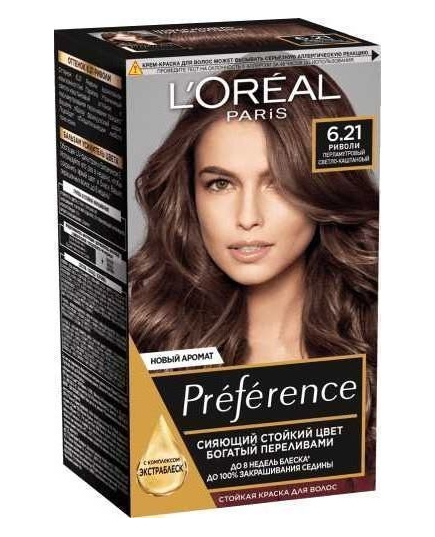 Краска для волос L'Oreal Paris Preference 6.21 Риволи (3600523018284)