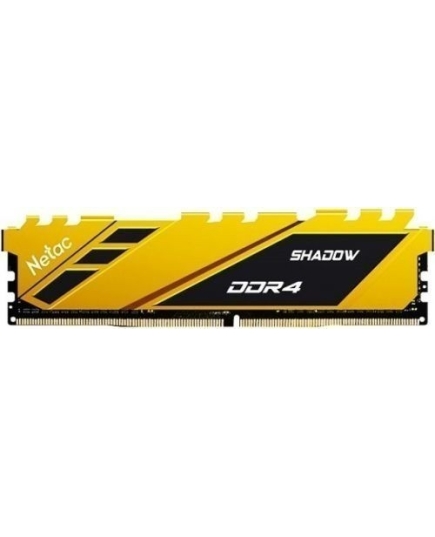 Оперативная память DDR4 8Гб Netac Shadow C16 Yellow (NTSDD4P32SP-08Y)