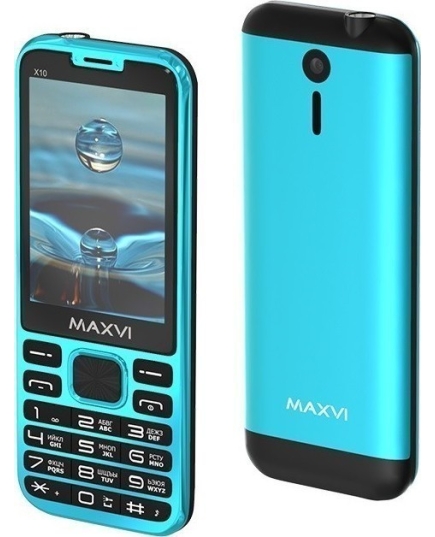 Сотовый телефон Maxvi X10 Aqua Blue