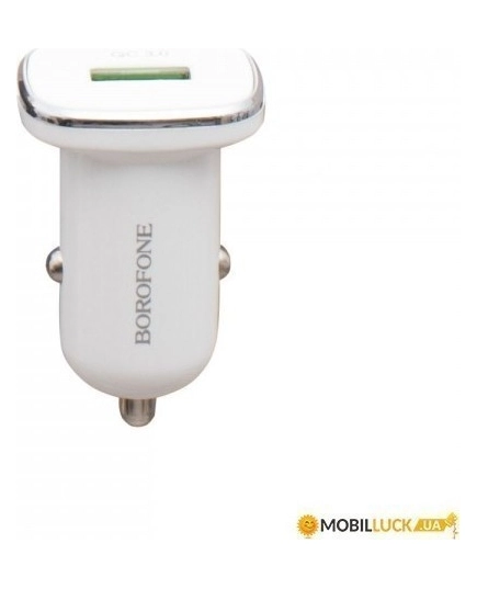 АЗУ 1USB 3.0A QC3.0 быстрая зарядка для micro USB Borofone BZ12A (White)