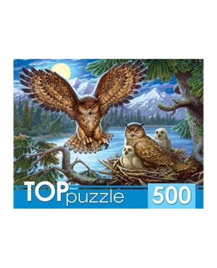 TOPpuzzle. ПАЗЛЫ 500 элементов. ХТП500-4218 НОЧНЫЕ СОВЫ