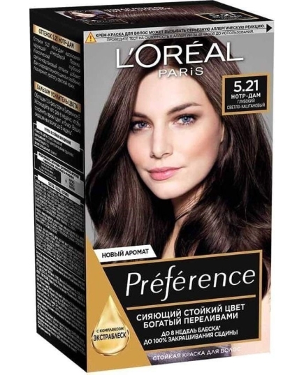 Краска для волос L’Oreal Paris Preference оттенок 5.21, Нотр-Дам (3600522769224)