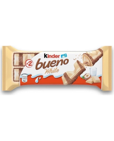 Вафли Kinder Bueno White в белом шоколаде 39 г (4015400264613)