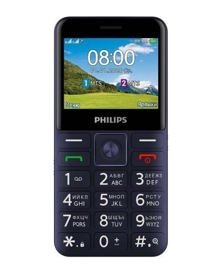 Мобильный телефон Philips E207 Xenium (Blue)