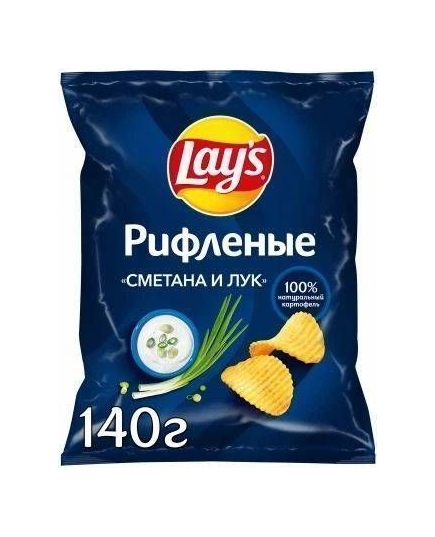 Чипсы картофельные Lay's Сметана Лук 140 г (4690388111441)