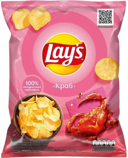 Чипсы картофельные Lay's Краб 140 г