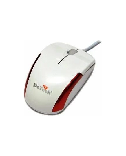 Мышь DeTech DE-2061 Shiny White/Red