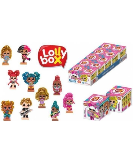 Карамель Конфитрейд LOLLY BOX LOL на палочке с игрушкой в коробочке, 11.4г