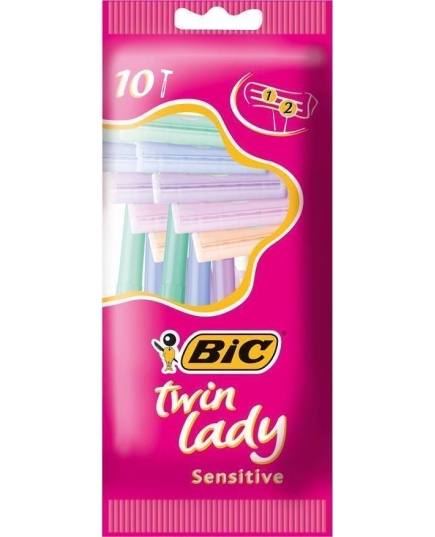 Бритва женская одноразовая BIC Twin Lady, 2 лезвия, уп. 10 шт.