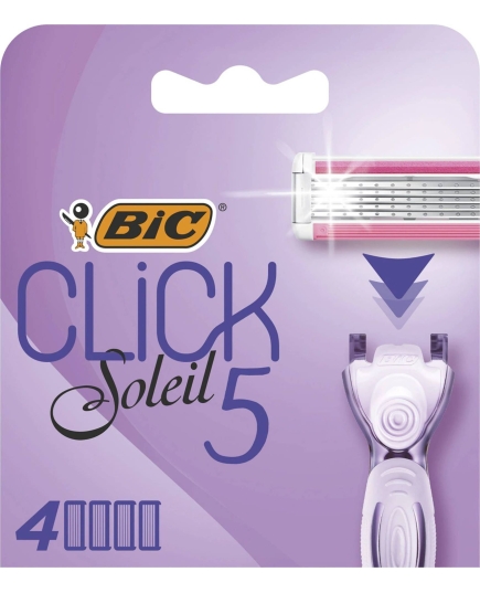 Кассеты сменные BIC Click Soleil 5  для женщин 4 штуки