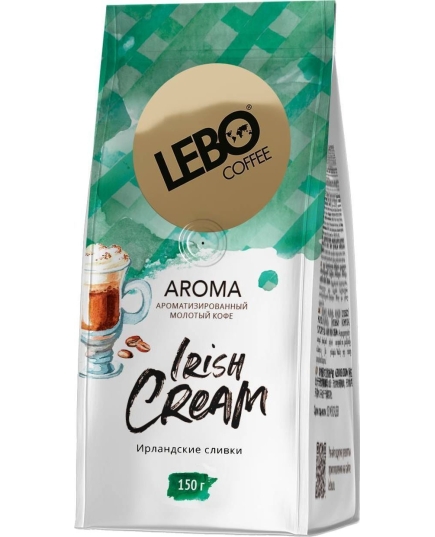 Кофе LEBO AROMA IRISH CREAM молотый 150г