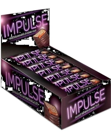 Вафли "Impulse" с мягкой карамелью в глазури, 16 г