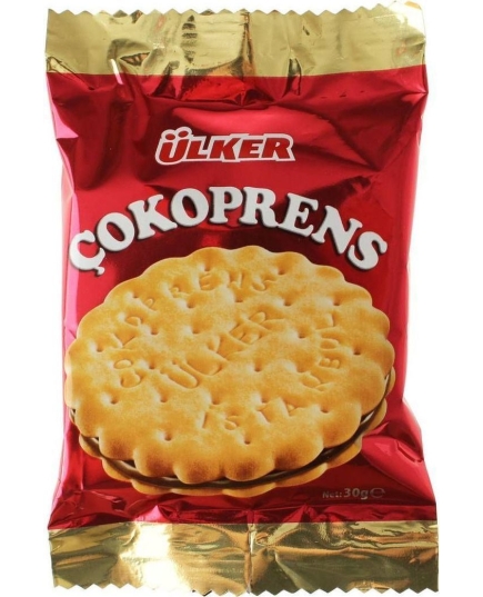 Cэндвич-печенье с шоколадно-ореховой начинкой Ulker Cokoprens, 30гр