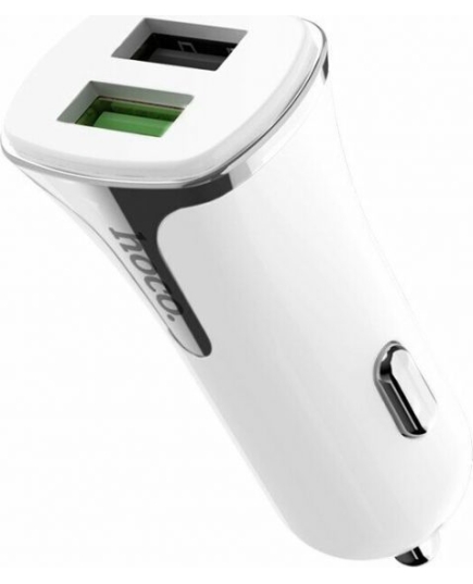 АЗУ 2USB 2.4A QC3.0 быстрая зарядка HOCO Z31 (White)