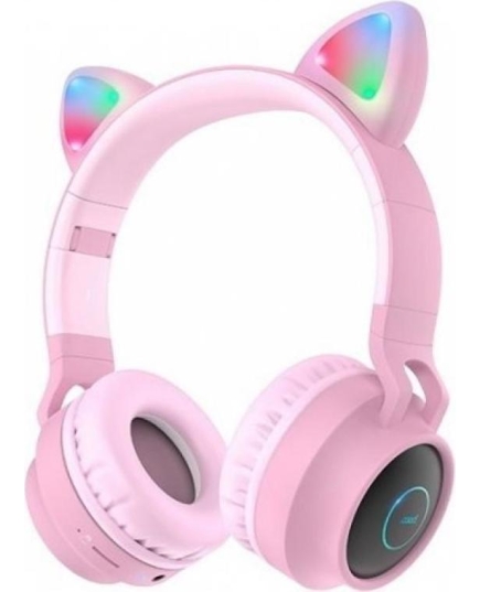 Наушники HOCO W27 Cat ear (Pink)