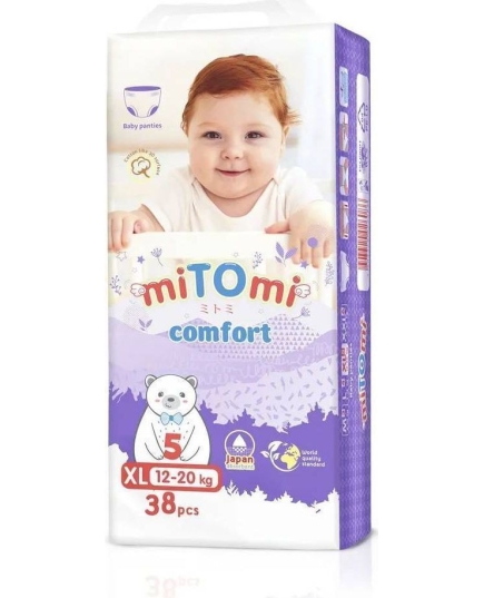 miTOmi Подгузники-трусики Comfort, 5///XL (12-20 кг), 38шт