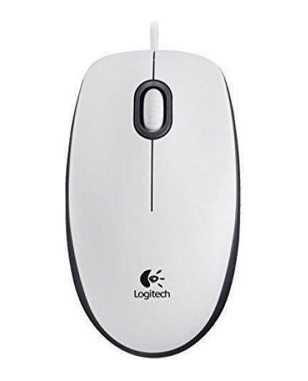 Мышь LOGITECH Mouse M100 White