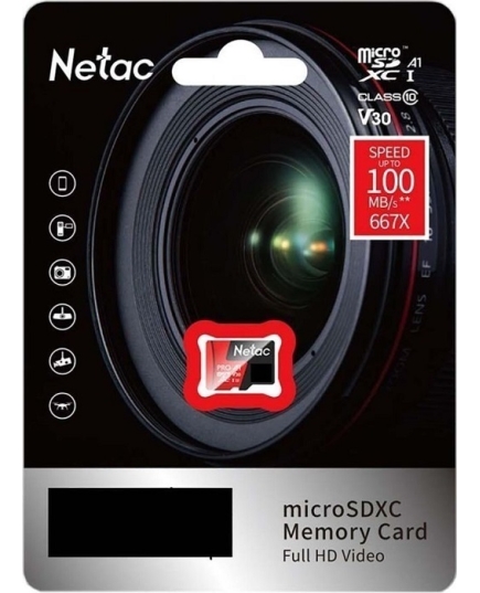 Карта памяти microSDXC 256 ГБ Netac P500 PRO (NT02P500PRO-256G-S)