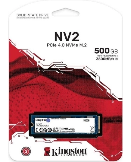 SSD-накопитель M.2 NVMe 500Гб Kingston NV2 (SNV2S/500G)