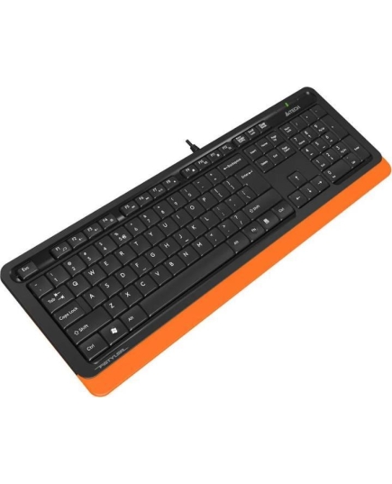 Клавиатура A4Tech Fstyler FK10 черный/оранжевый USB FK10 ORANGE