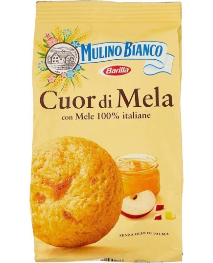 Печенье Mulino Bianco Песочное Cuor di Mela, 250г