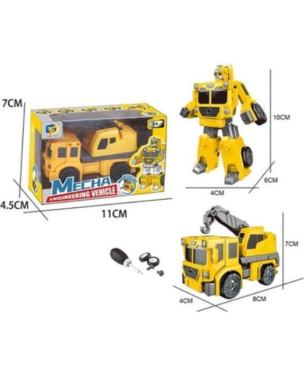 Машинка робот-трансформер Стройка 11*7*4,5см в кор. Арт.D622-H194B