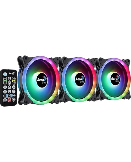 Вентилятор 120мм (набор 3 шт.+ пульт ДУ) AeroCool Duo 12 Pro ARGB (4710562752588)