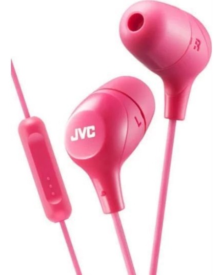 Наушники Внутриканальные JVC HA-FX38M-P-E, серия Marshmallow. Цвет: розовый