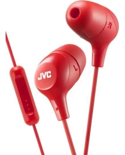 Наушники Внутриканальные JVC HA-FX38M-R-E, серия Marshmallow. Цвет: красный