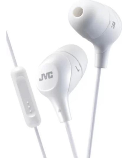 Наушники Внутриканальные JVC HA-FX38M-W-E, серия Marshmallow. Цвет: белый