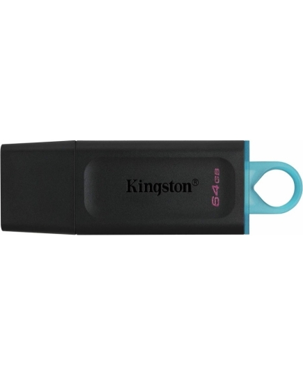 Флеш Диск Kingston 64Gb DataTraveler Exodia DTX/64GB USB3.0 черный/голубой