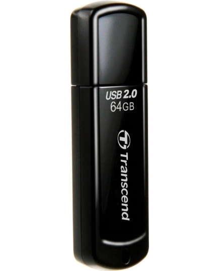 Флеш Диск Transcend 64Gb Jetflash 350 TS64GJF350 USB2.0 черный