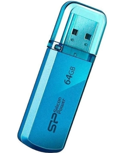 Флеш Диск Silicon Power 64Gb Helios 101 SP064GBUF2101V1B USB2.0 синий