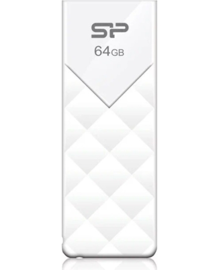 Флеш Диск Silicon Power 64Gb Ultima U03 SP064GBUF2U03V1W USB2.0 белый