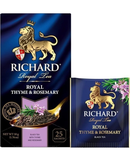 Чай черный RICHARD "Royal Thyme & Rosemary" ароматизированный 25 сашетов