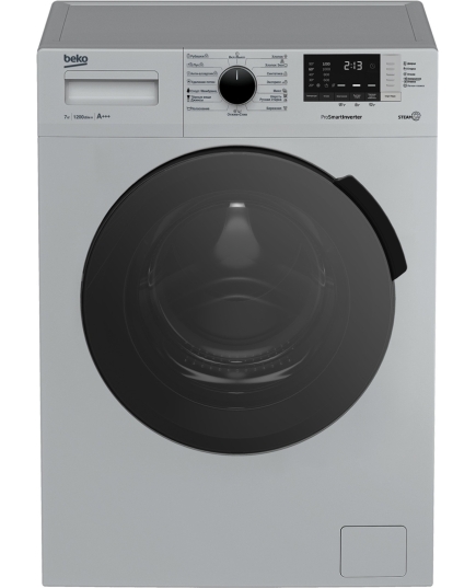 Узкая стиральная машина Beko SteamCure RSPE78612S, с паром