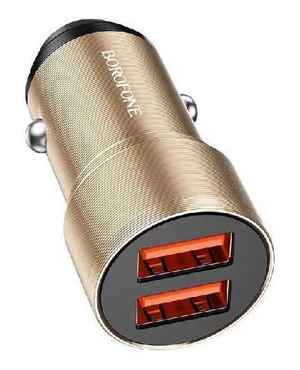 АЗУ 2USB 2.4A W12 Borofone BZ19 (Gold)