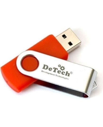 Флеш-накопитель USB2.0 Flash DeTech 64GB Swivel Red