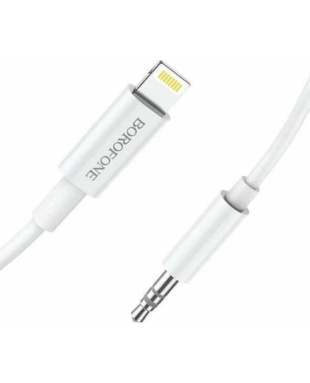 Кабель аудио Borofone BL9 AUX 3.5mm Lightning 8-pin 1.0м (White)