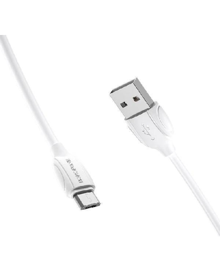 Кабель Borofone BX19 USB 2.4A для micro USB TPE 1м (White)