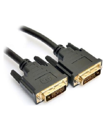 Кабель DeTech DVI D 24+1 M-M 2 ferites 1.8м