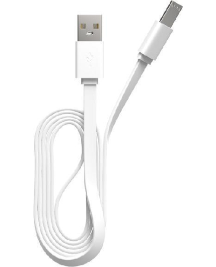 Кабель Maxvi MC-01LF white USB-micro USB, 2A