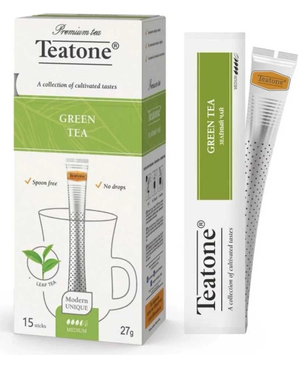 Чай Teatone Green Tea в стиках, 15шт 1.8 г