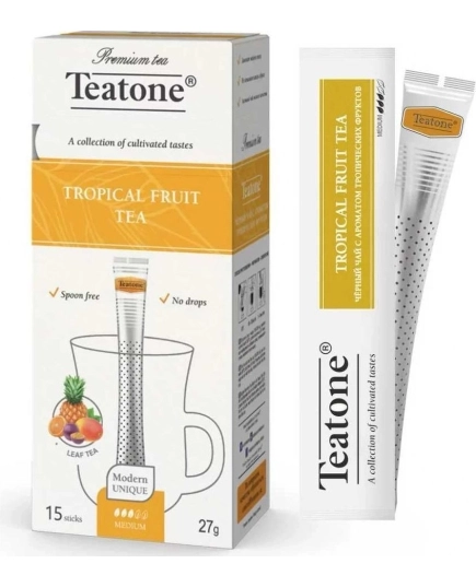 Чай Teatone Tropical Fruit Tea в стиках, 15шт 1.8г