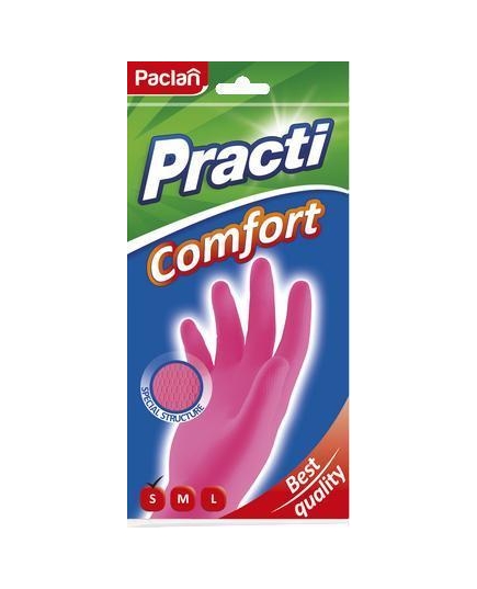 Пара резиновых перчаток Comfort, розовые