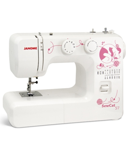 Швейная машина JANOME Sew Cat 57 белый/рисунок SEW