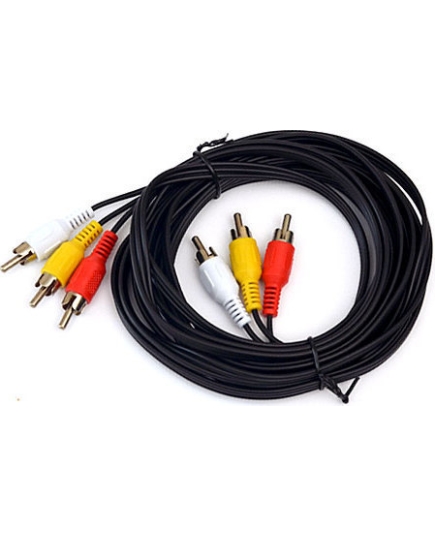 Кабель DeTech 3RCA> 3RCA 1,8м