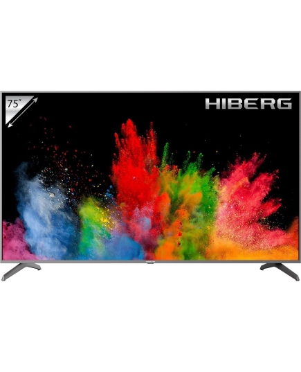 Телевизор 75" Hiberg 75Y UHD, Smart, 4K