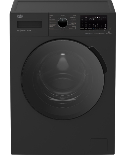 Узкая стиральная машина Beko SteamCure WSPE7H616A, с паром